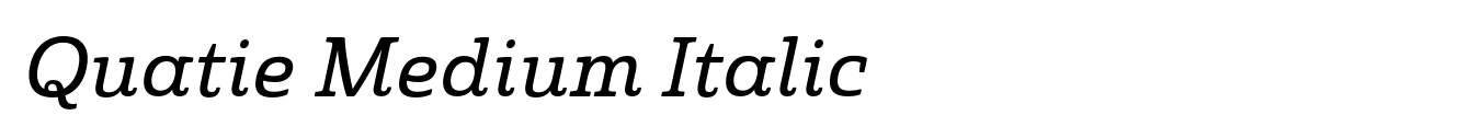 Quatie Medium Italic image
